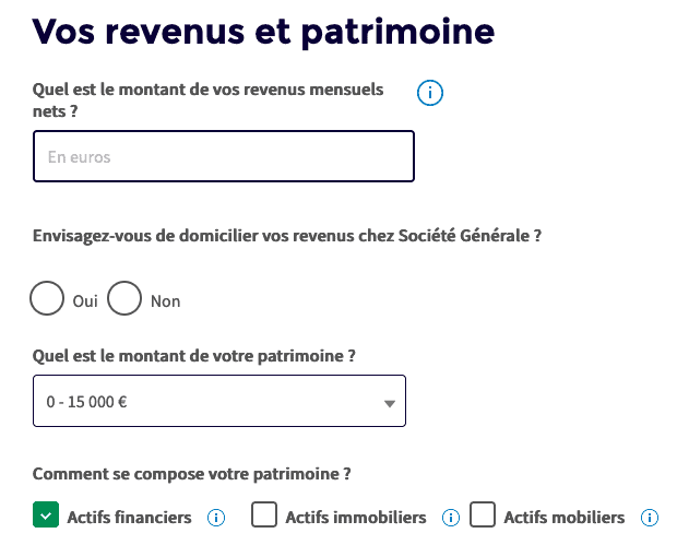 Étape 2&nbsp;: Renseignez les formulaires