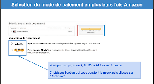 Comment payer en plusieurs fois sur  en 2024