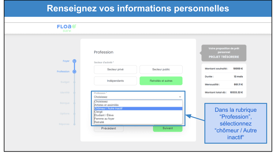 &lt;span id=&quot;_step_1&quot;&gt;Étape 2&lt;/span&gt;&nbsp;: Renseignez vos informations personnelles, professionnelles et patrimoniales