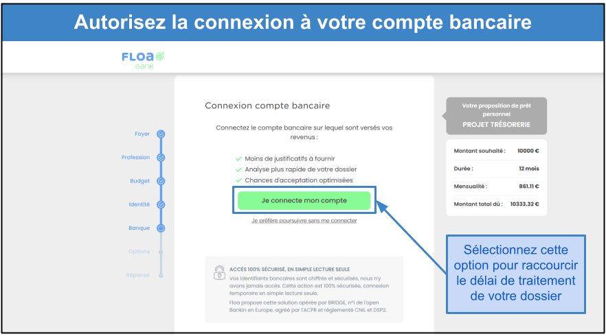 &lt;span id=&quot;_step_2&quot;&gt;Étape 3&lt;/span&gt;&nbsp;: Sélectionnez l’option de connexion à votre compte bancaire