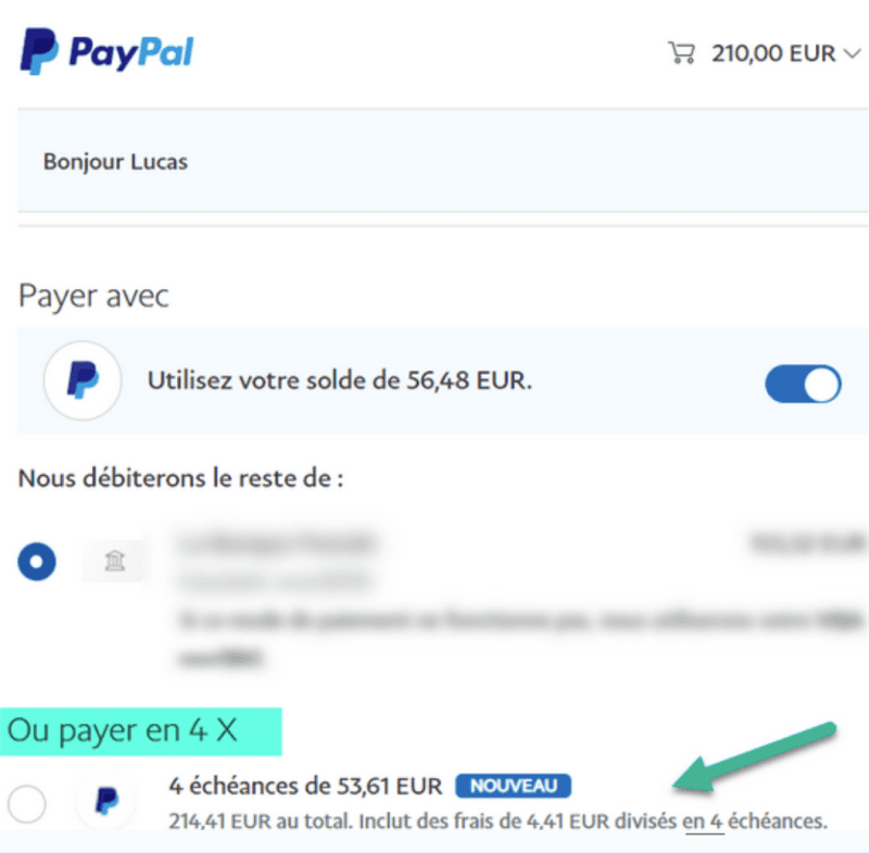 &lt;span id=&quot;_step_1&quot;&gt;Étape 2&nbsp;: Connexion à PayPal et choix de l’option 4X&lt;/span&gt;