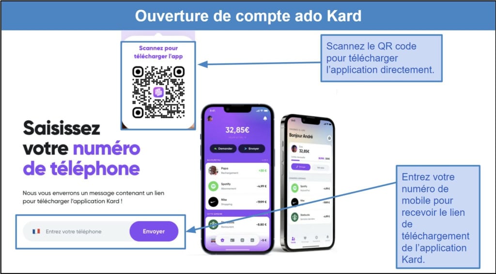 Étape 1&nbsp;: Télécharger l’application Kard