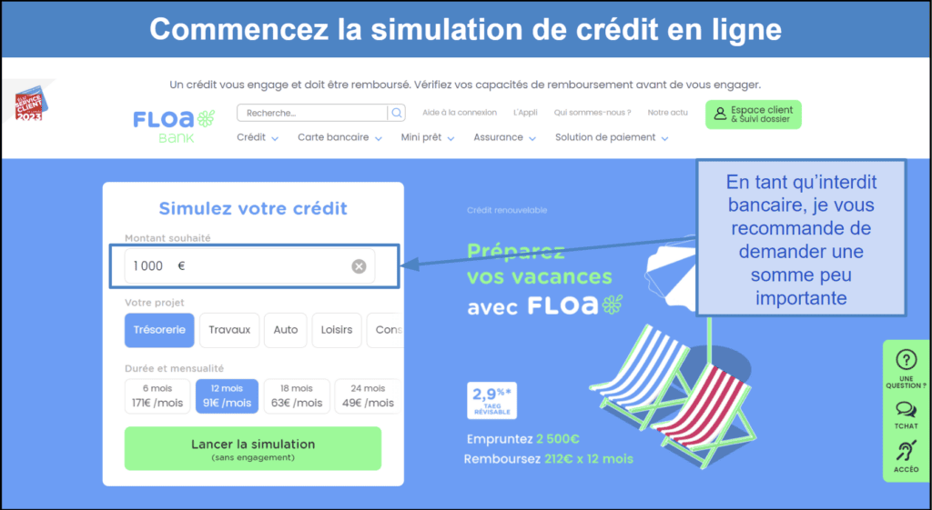 &lt;span style=&quot;font-weight: 400;&quot;&gt;Étape 1&nbsp;: Simulez votre prêt en ligne&lt;/span&gt;