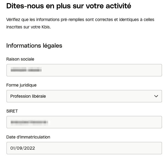 Étape 2&nbsp;: Complétez les détails sur votre entreprise