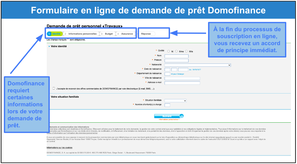 Étape 2&nbsp;: Faites votre demande de souscription au prêt