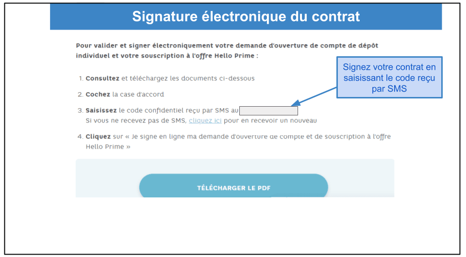 Étape 3&nbsp;: Signez votre convention de compte