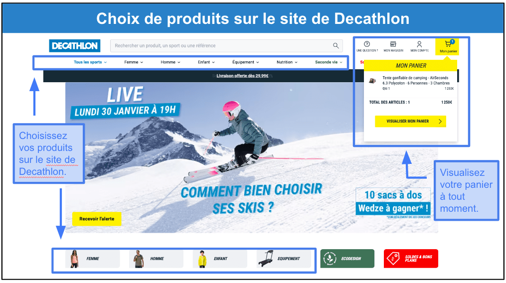 &lt;span id=&quot;_step_1&quot;&gt;Étape 2&nbsp;: Choisissez vos articles sur le site de Decathlon&lt;/span&gt;