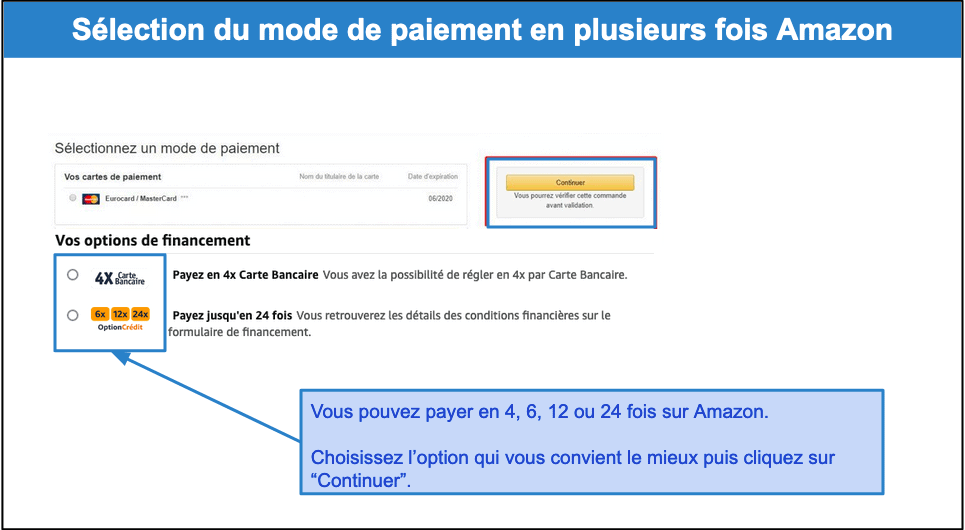 Comment payer en plusieurs fois sur Amazon en 2023