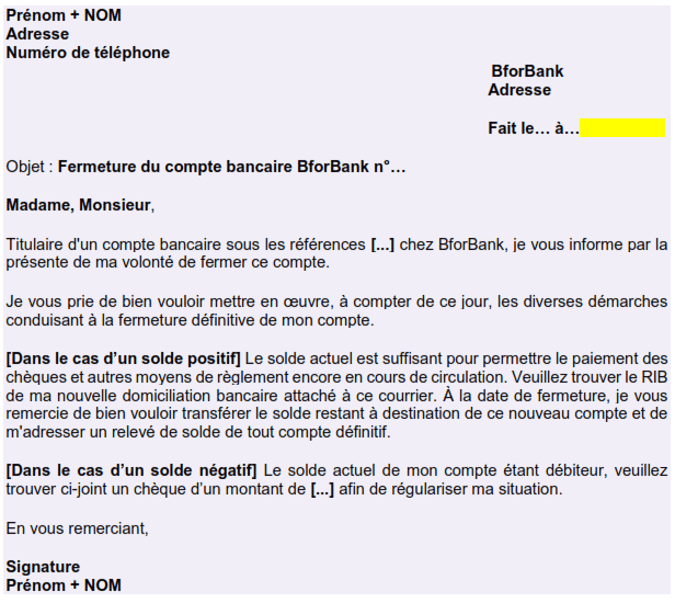 Étape 2&nbsp;: Rédigez et envoyez votre lettre de résiliation