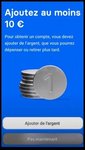 Comment ouvrir un compte Revolut : faire un premier dépôt Étape 4 : Effectuez un premier dépôt