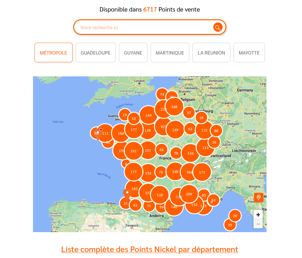1. Localiser le Point Nickel le plus proche