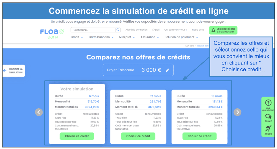 &lt;span id=&quot;_step_0&quot;&gt;Étape 1&nbsp;: Commencez une simulation de microcrédit et choisissez une offre&lt;/span&gt;