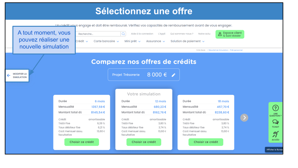 Étape 2&nbsp;: Choisissez la meilleure offre en fonction de vos besoins