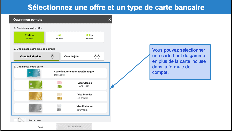Étape 1&nbsp;: Choisir votre offre