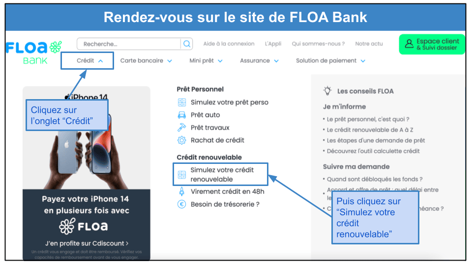 &lt;strong&gt;Étape 1&nbsp;: Simulez votre crédit renouvelable FLOA&lt;/strong&gt;
