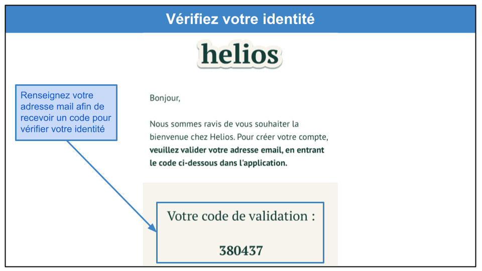 Étape 3&nbsp;: Validez votre identité