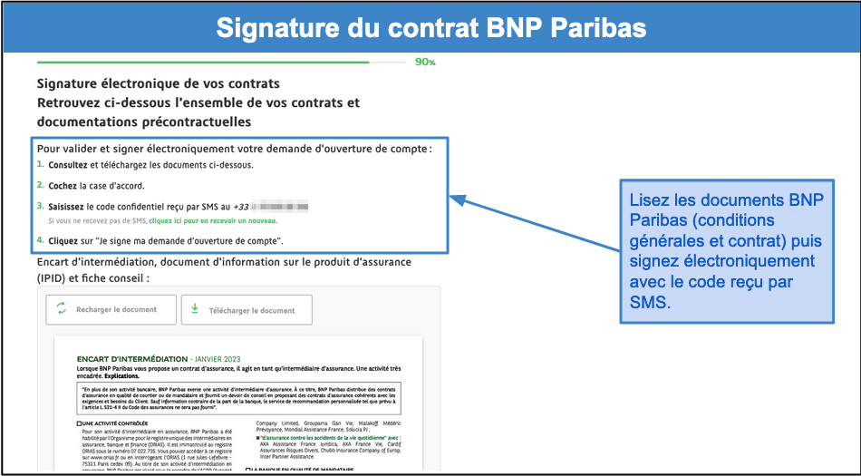 Étape 3&nbsp;: Signer la convention de compte