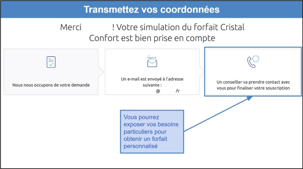 Étape 3&nbsp;: Faites vous rappeler par un conseiller