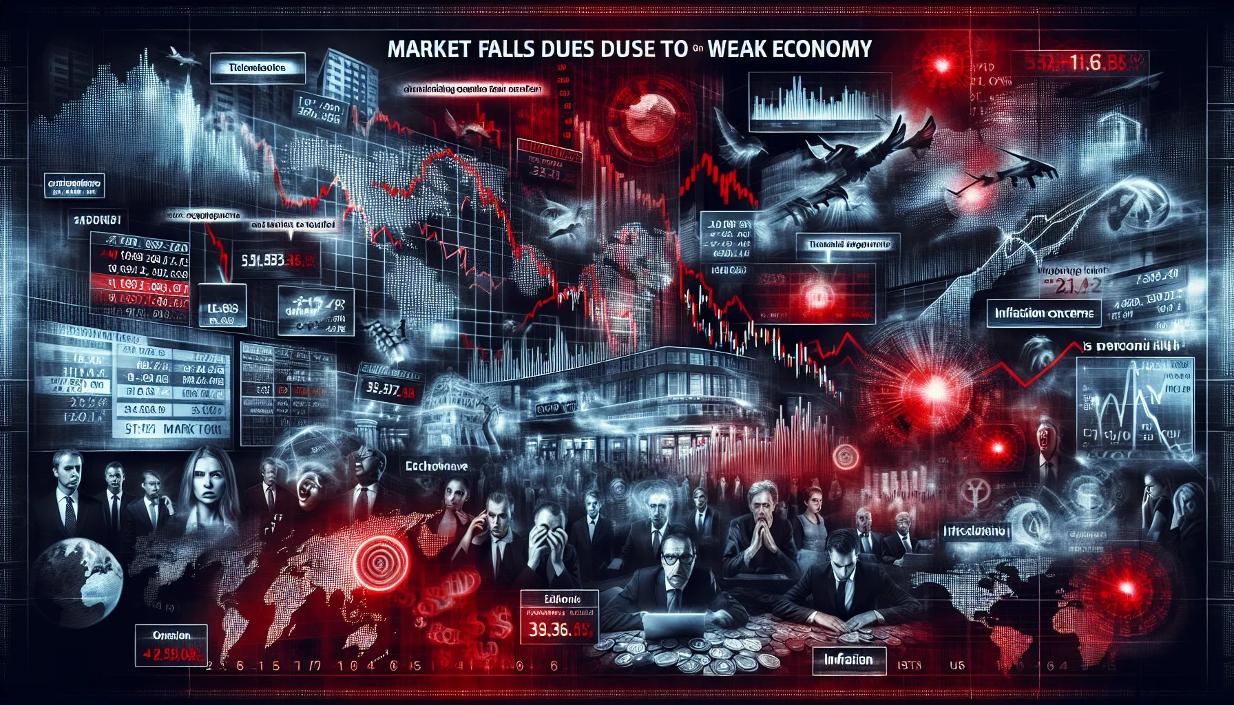 Le marché boursier fléchit face à la faiblesse des données économiques ...