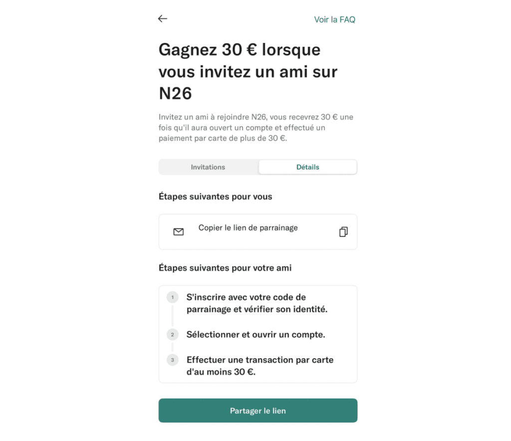 Comment fonctionne le programme de parrainage N26