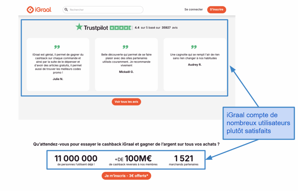Service client et retour utilisateurs de iGraal
