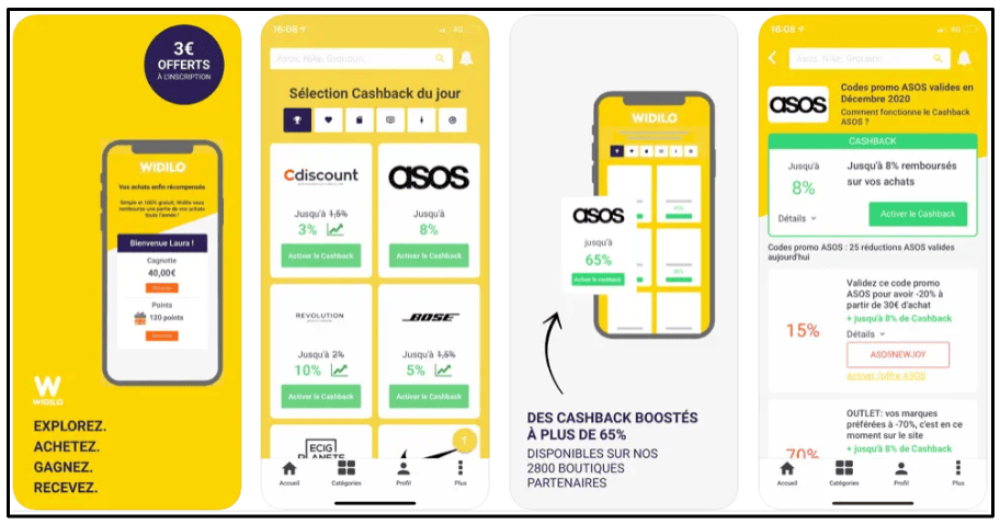Application mobile et extension de navigateur